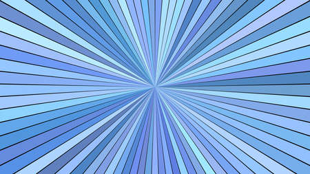 Blue abstract psychedelic ray burst background - vector graphicの写真素材