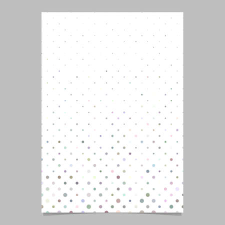 Multicolored dot pattern brochure background - vector stationery designのイラスト素材