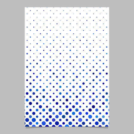 Blue circle pattern brochure background - vector template designのイラスト素材