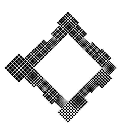 Minimal modern diagonal abstract geometrical square badge backgroundのイラスト素材