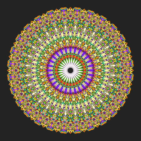 Floral mandala - abstract vector graphic designのイラスト素材