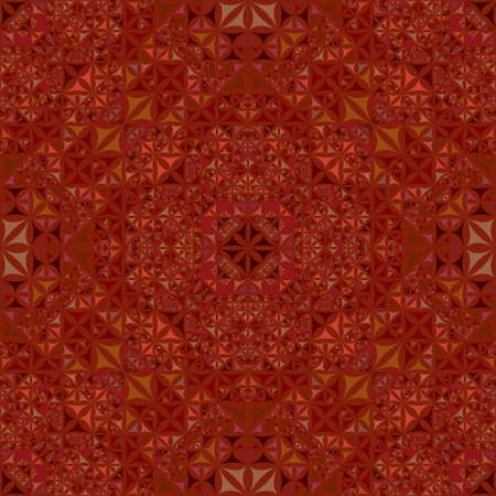 Brown abstract seamless curved triangle kaleidoscope pattern wallpaper