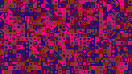 Abstract chaotic colorful mosaic pattern website backgroundのイラスト素材