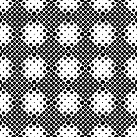 Black and white geometrical dot pattern backgroundのイラスト素材