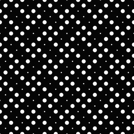 Black and white seamless circle pattern background designのイラスト素材
