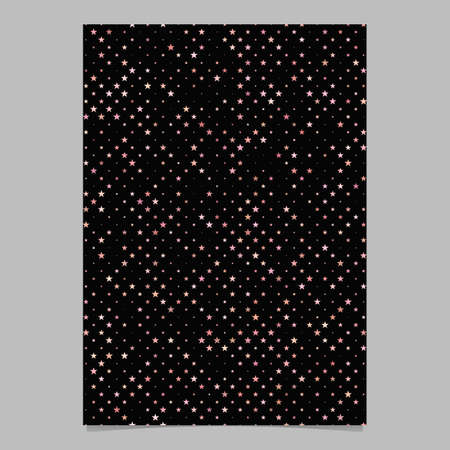 Repeating star pattern flyer templateのイラスト素材