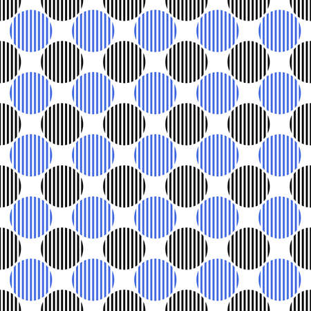Abstract repeating pattern - vector circle backgroundのイラスト素材