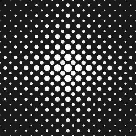 Monochrome halftone dot pattern background - abstract vector designのイラスト素材