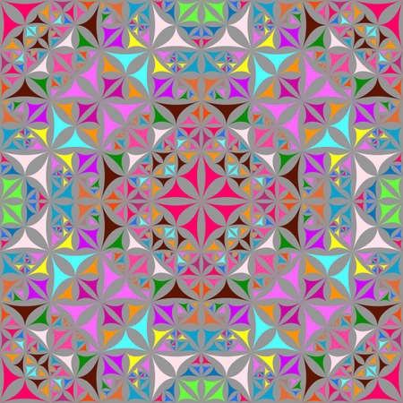 Colorful seamless kaleidoscope pattern backgroundの写真素材