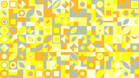 Colorful chaotic abstract mosaic pattern background designのイラスト素材