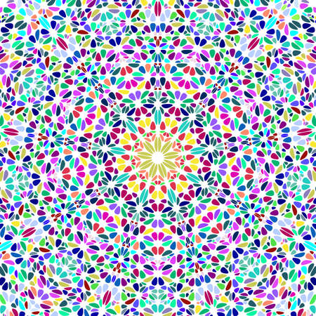 Dynamic abstract colorful floral mosaic background designのイラスト素材