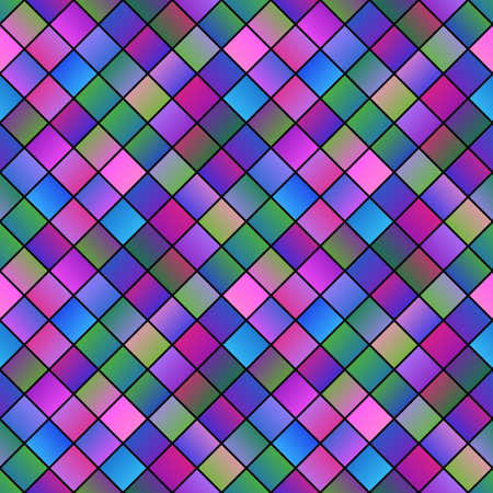 Abstract colorful seamless diagonal square pattern background designのイラスト素材