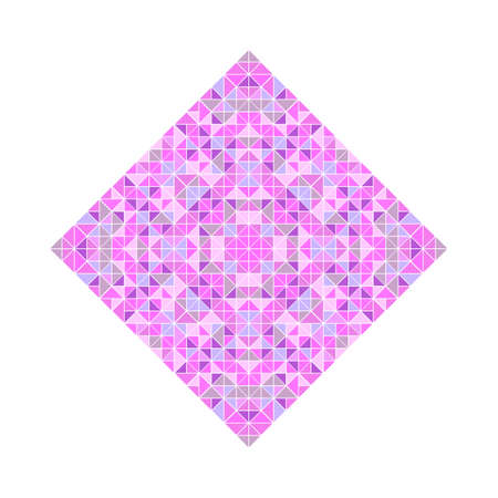 Isolated abstract geometrical colorful mosaic square symbol templateのイラスト素材