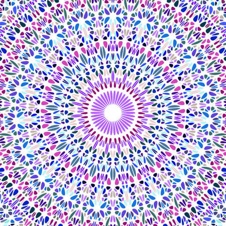 Oriental colorful psychedelic round ornament pattern backgroundのイラスト素材