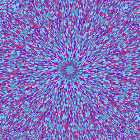 Colorful geometrical radial tiled pattern mosaic background designのイラスト素材