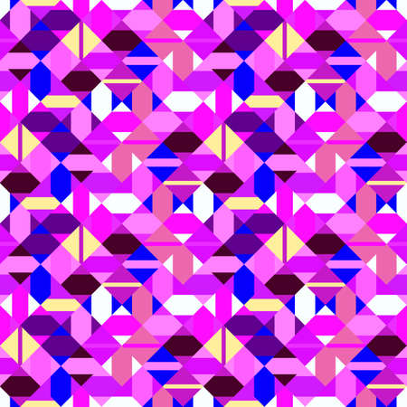 Seamless abstract colorful geometrical mosaic pattern backgroundのイラスト素材
