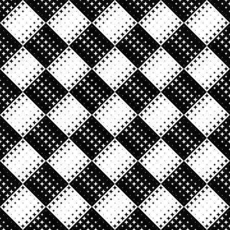 Abstract monochrome seamless star pattern background designのイラスト素材