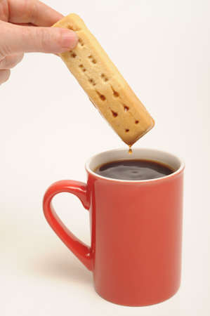 dunking biscuitの写真素材
