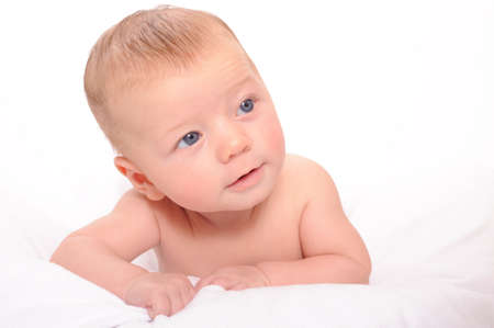 Baby lookingの写真素材