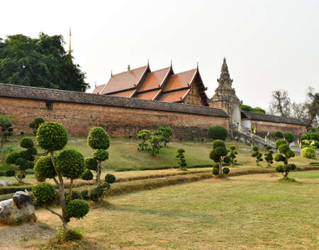 On the Lampang Luang site in Thailandの写真素材