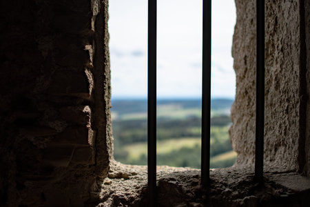 incident light in a medieval prison