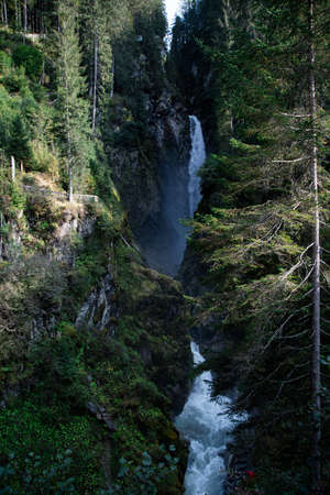 The Untersulzbach waterfall when the weather is niceの写真素材