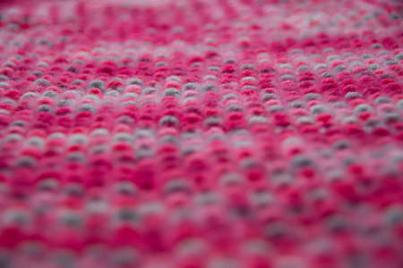 The structure of a colorful knitted scarfの写真素材