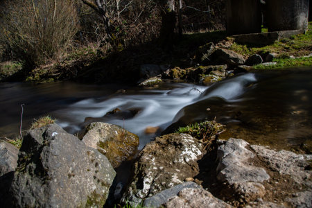 Landscape photo of the Niedereher brook with ND filter