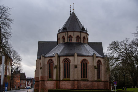 Norden, Germany 12 March 2021, The Ludgeri Church in the city of "Norden" in Lower Saxonyのeditorial素材