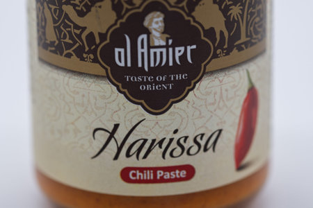 Rheinbach, Germany 19 May 2021, A close up view of a packet of Al Amier chilli paste