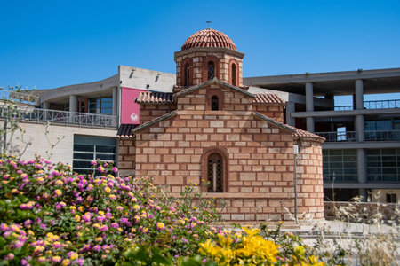 Heraklion, Greece 15 May 2022, The small orthodox church of Agios Andreas in Heraklionのeditorial素材