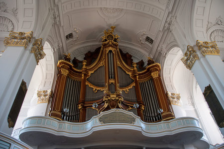Hamburg, Germany 22 June 2022, The organ of the St. Michaelis Church in Hamburgのeditorial素材