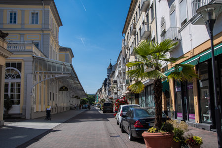 Bad Ems, Germany 24 July 2022, The Roman road in Bad Ems on a sunny dayのeditorial素材