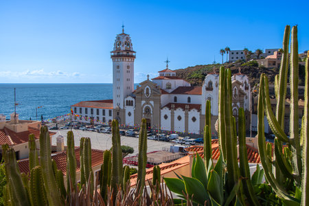Beautiful view of the Basilica of Candelariaの写真素材
