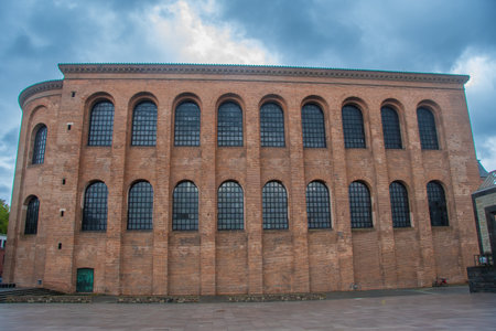 Exterior view of the Basilica of Constantine (Aula Palatina) in Trierの写真素材