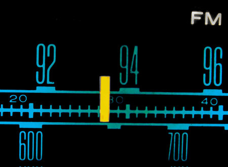  close up of old tuner