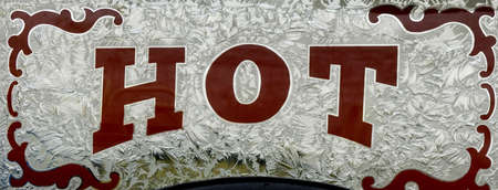 red hot signの写真素材