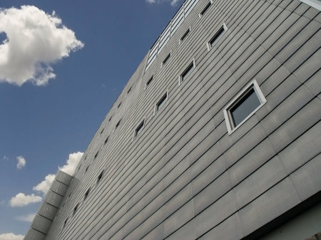 mondern architecute looking up