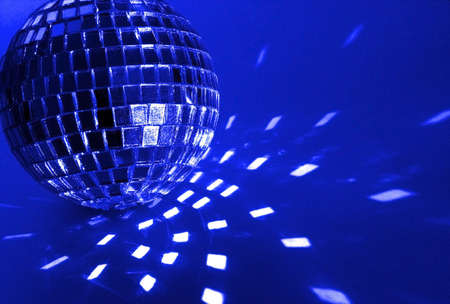 pink disco ball close-upの写真素材