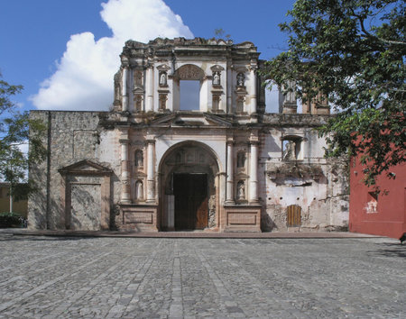  church ruins antiguaの写真素材