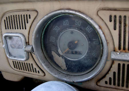 inside of old car      の写真素材