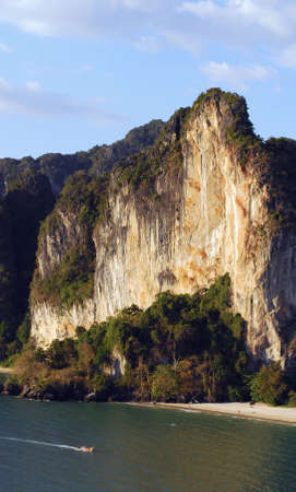  limestone clifs in krabi thailandの写真素材