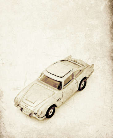 old paper  and carの写真素材