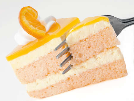 orange cheesecakeの写真素材