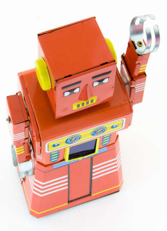 old, retro, robots, toys, の写真素材