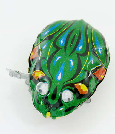 old toy frogの写真素材