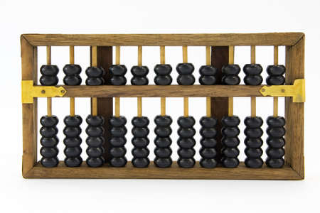 old Chinese abacus の写真素材