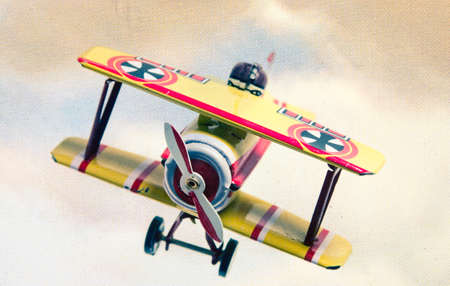 old  retro toy plainの写真素材