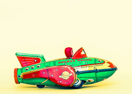 retro rocket toysの写真素材