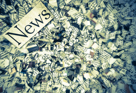 news paper confetti concept